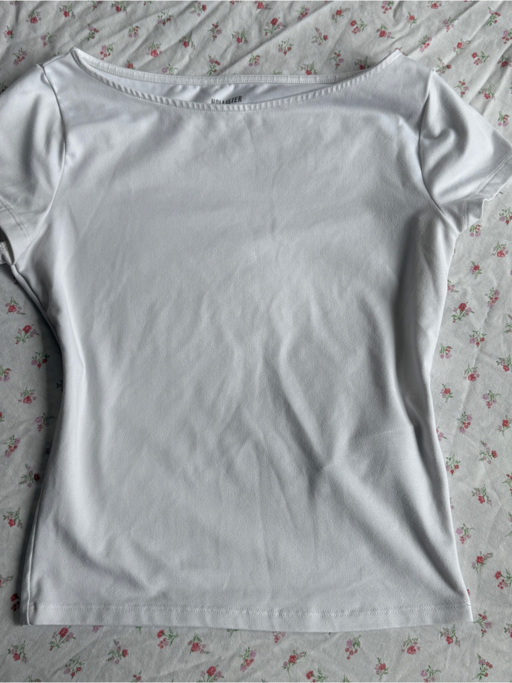 white hollister top